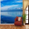 Wallario Non-Woven Photo Wallpaper, Blue Sea Cove in Italy with Water Reflection, 200 x 140 cm view 3