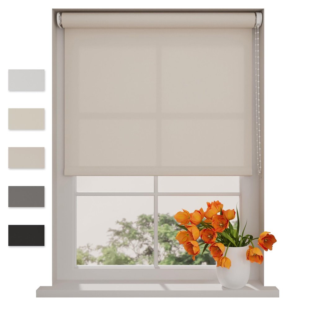 DTCH Light-Filtering Roller Blind, Sand, 105 x 275 cm