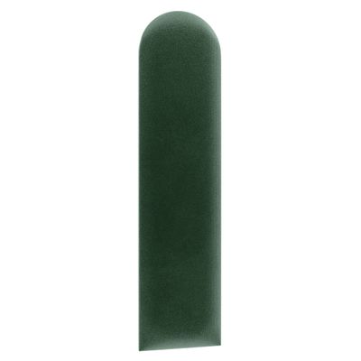1x sossai Toppa Upholstered Wall Panel, Semicircle, 15 x 60 cm, Green