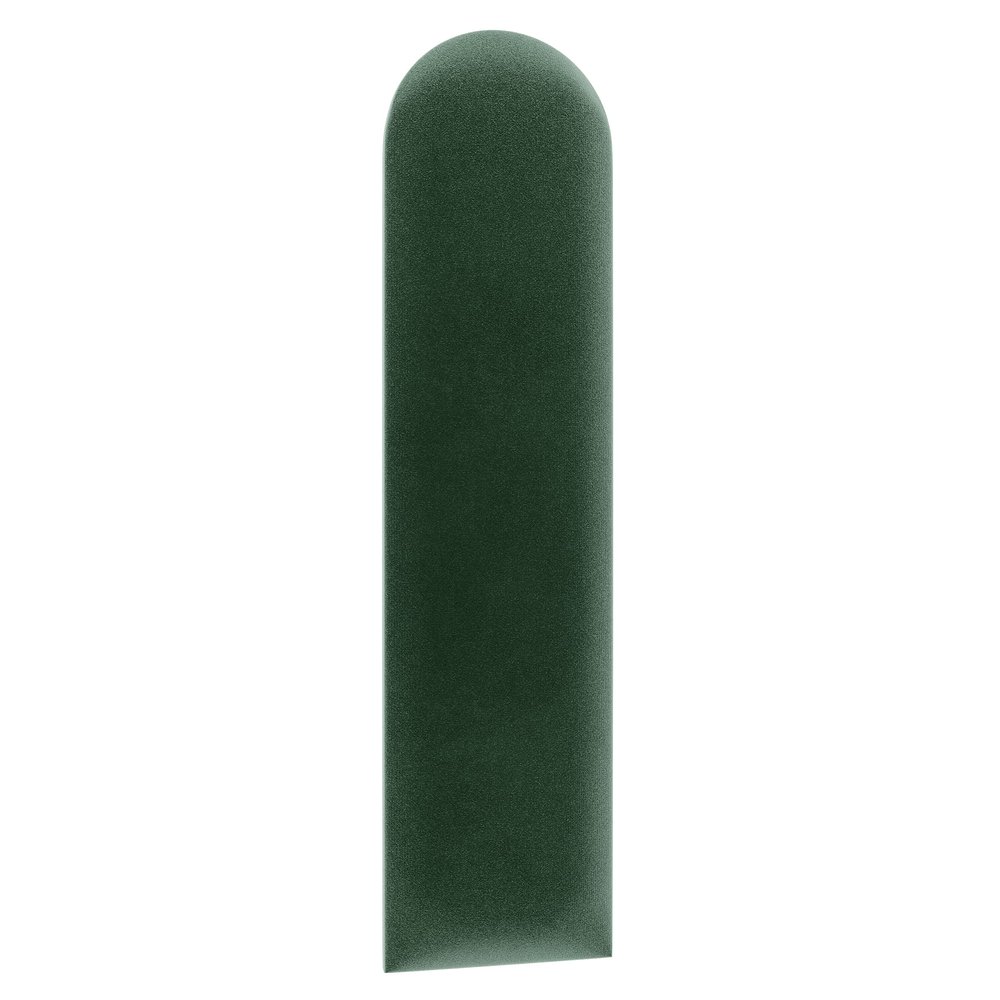 1x sossai Toppa Upholstered Wall Panel, Semicircle, 15 x 60 cm, Green