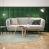 1x sossai Toppa Upholstered Wall Panel, Semicircle, 15 x 60 cm, Green view 2