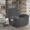 Konsilsa 4-Piece Velvet Stretch Recliner Slipcover view 2