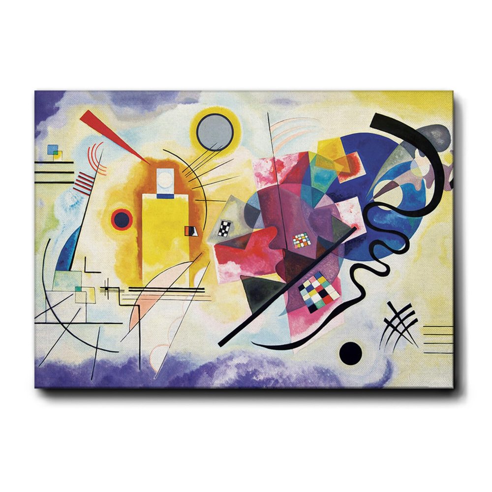 Giallobus Vassily Kandinsky “Yellow Red Blue” Canvas Print, 100L x 70W cm