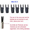 AMEYXGS 50 Arrow Nocks with Aluminum Pins, Black L, for 4.2 mm ID Shafts view 3