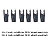 AMEYXGS 50 Arrow Nocks with Aluminum Pins, Black L, for 4.2 mm ID Shafts view 4