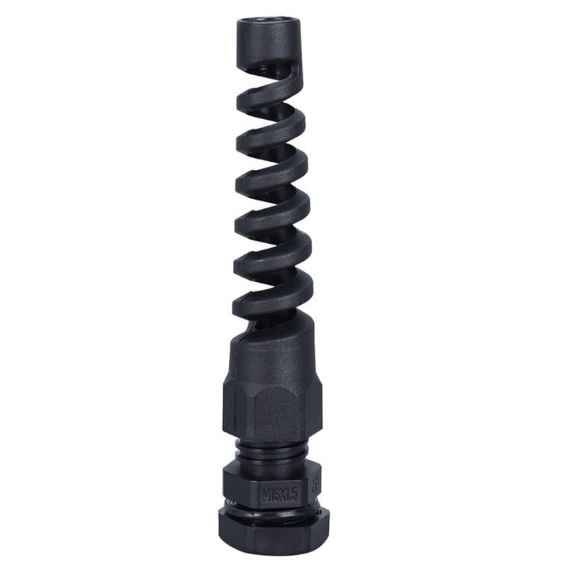 PG7 Thread 3mm–6.5mm Nylon Flexible Cable Gland (15 Pieces)