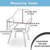 ZZDXW Chair Covers, 6-Piece Set for Kitchen Chairs, Stretch High-Back Covers with Armrests view 2