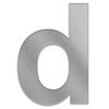 Tomtec Stainless Steel House Number in Various Sizes and 4 Colors (Stainless Steel, Anthracite, Black, DB703), Numbers 0–9; Letters: a–f (50 cm, d) view 1