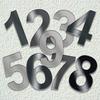 Tomtec Stainless Steel House Number in Various Sizes and 4 Colors (Stainless Steel, Anthracite, Black, DB703), Numbers 0–9; Letters: a–f (50 cm, d) view 3
