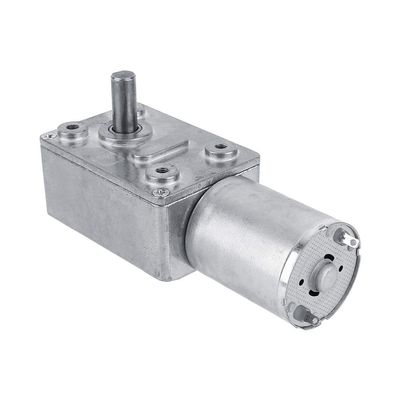 DC 12V Vertical Worm Gear Motor, Non-Self-Locking, 5–62 RPM