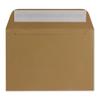 75 DIN C6 Kraft Paper Brown Envelopes, 11.4 x 16.2 cm, 90 gsm, Peel-and-Seal view 1