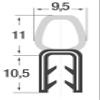 SMI DO18 EPDM Sealing Profile, 1.5–3 mm, Steel-Reinforced, Self-Clamping, 75 m view 3