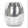 Crackle Glass Vases, 9.5 x 17 cm, Silver, Bulbous, 4-Pack view 3