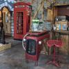 Old Dublin Whisky Wall Shelf, Vintage Wooden Mini Bar, 80 cm view 4