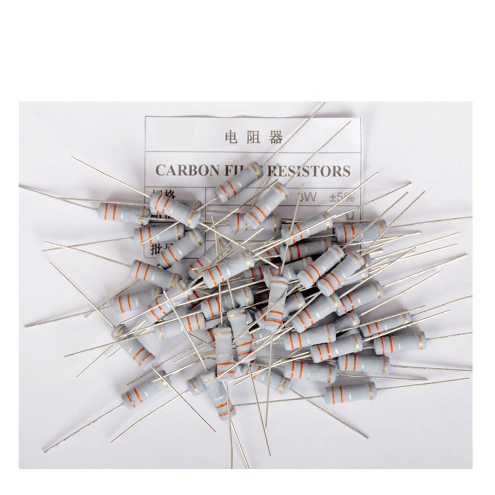 20-Pack 3W 5% Carbon Film Resistors, Metal Oxide Film, 56Ω, YIJIAN