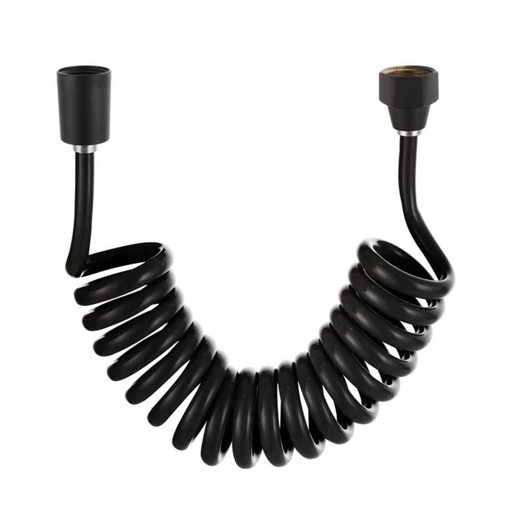 Retractable Telescopic Shower Hose, Flexible 2 m/3 m, Black, for Toilet and Bathroom