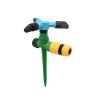 Automatic 360° Rotating Lawn Sprinkler with Holder, 3-Arm Garden Irrigation view 2