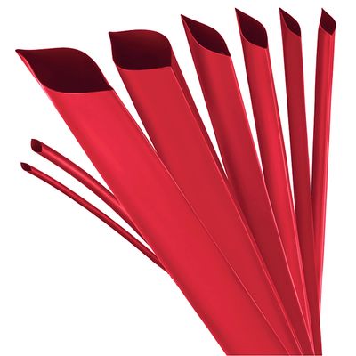 ISOLATECH Heat-Shrink Tubing 15 mm x 1 m, Red with Adhesive, 3:1 Shrink Ratio, Polyolefin, UV-Resistant, Unmarked