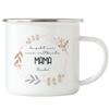 Hey!Print There Is Only One World's Best Mom: You Enamel Mug with Floral Design view 1