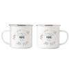 Hey!Print There Is Only One World's Best Mom: You Enamel Mug with Floral Design view 3