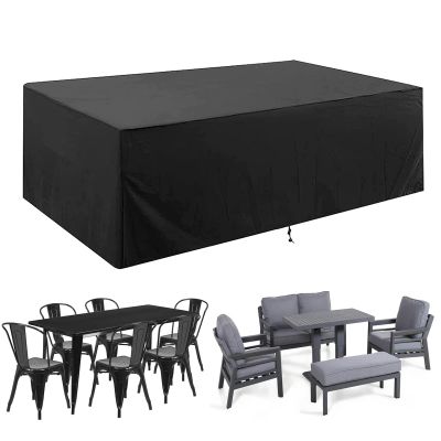 ZHANGY Rectangular Garden Table Cover, 200 x 160 x 70 cm, Waterproof Oxford Fabric