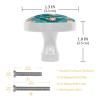 4-Piece Round Cabinet Knobs with Screws, Cartoon Fox and Maple Leaf Pattern view 2