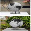 POCHY Educational Globe, Metallic Black and White, Chinese and English view 3