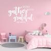 “Gather Here With Grateful Hearts” Wall Decal, Motivational Inspirational Sticker for Living Room, Bedroom and Home Decor, 55.9 cm view 1