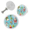 4-Piece Round Decorative Cabinet Knobs with Screws view 2