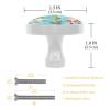 4-Piece Round Decorative Cabinet Knobs with Screws view 3