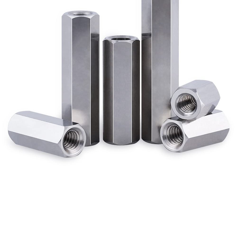 10-Piece M2 x 4 mm Hex Threaded Spacers, 12 mm Long, 304 Stainless Steel