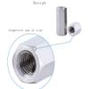 10-Piece M2 x 4 mm Hex Threaded Spacers, 12 mm Long, 304 Stainless Steel view 4