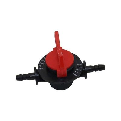PVC Pipe Connector Elbow 1/2" 3/4" Fertilizer Injector Kit with 4-Scale Flow-Control Valve, Black