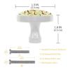 4-Piece Kitchen Cabinet Knobs, Round Decorative Giraffe Knobs with Screws view 3
