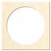 Wooden Square with Circular Cutout - Decorative Crafting, 3–50 cm view 1