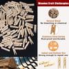 KIMOBER 4.5 cm Large Wooden Clothespins, 100-Pack view 3