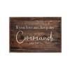 Inspirational Bible Verse Wall Sign: “If You Love Me, Keep My Commands” 14 15, 8 x 12 in view 1