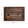 Inspirational Bible Verse Wall Sign: “If You Love Me, Keep My Commands” 14 15, 8 x 12 in view 2