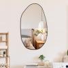 BOMINICA Asymmetrical Frameless Wall Mirror, Irregular Accent Mirror, 49.5 x 85.1 cm view 1