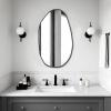 BOMINICA Asymmetrical Frameless Wall Mirror, Irregular Accent Mirror, 49.5 x 85.1 cm view 2