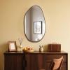 BOMINICA Asymmetrical Frameless Wall Mirror, Irregular Accent Mirror, 49.5 x 85.1 cm view 3