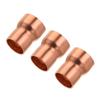 sourcing map 3-Piece Copper Reducer Coupling Fitting view 1