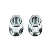 2-Pack Bicycle Axle Nuts M9x1 for Front Wheel, 15 mm Wrench Size, Steel, Silver view 3