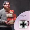OM3 Iron Cross Coffee Mug, Ceramic, 325 ml, Double-Sided Print, Bordeaux view 3