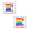 Hey!Print LGBT Pride Rainbow Barcode Pillow, 40 x 40 cm view 2