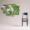 Cute Chicken Chick Pose Animal Wall Sticker Vinyl Decal Mural Poster view 2