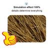 Weather-Resistant PE Artificial Palm Thatch Panels, 8-Piece Set, Fire-Resistant Yellow view 3