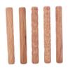 Vrttlkkfe 5-Piece Pottery Tools, Wooden Hand Rollers for Clay, Clay Stamps and Pattern Rollers view 1