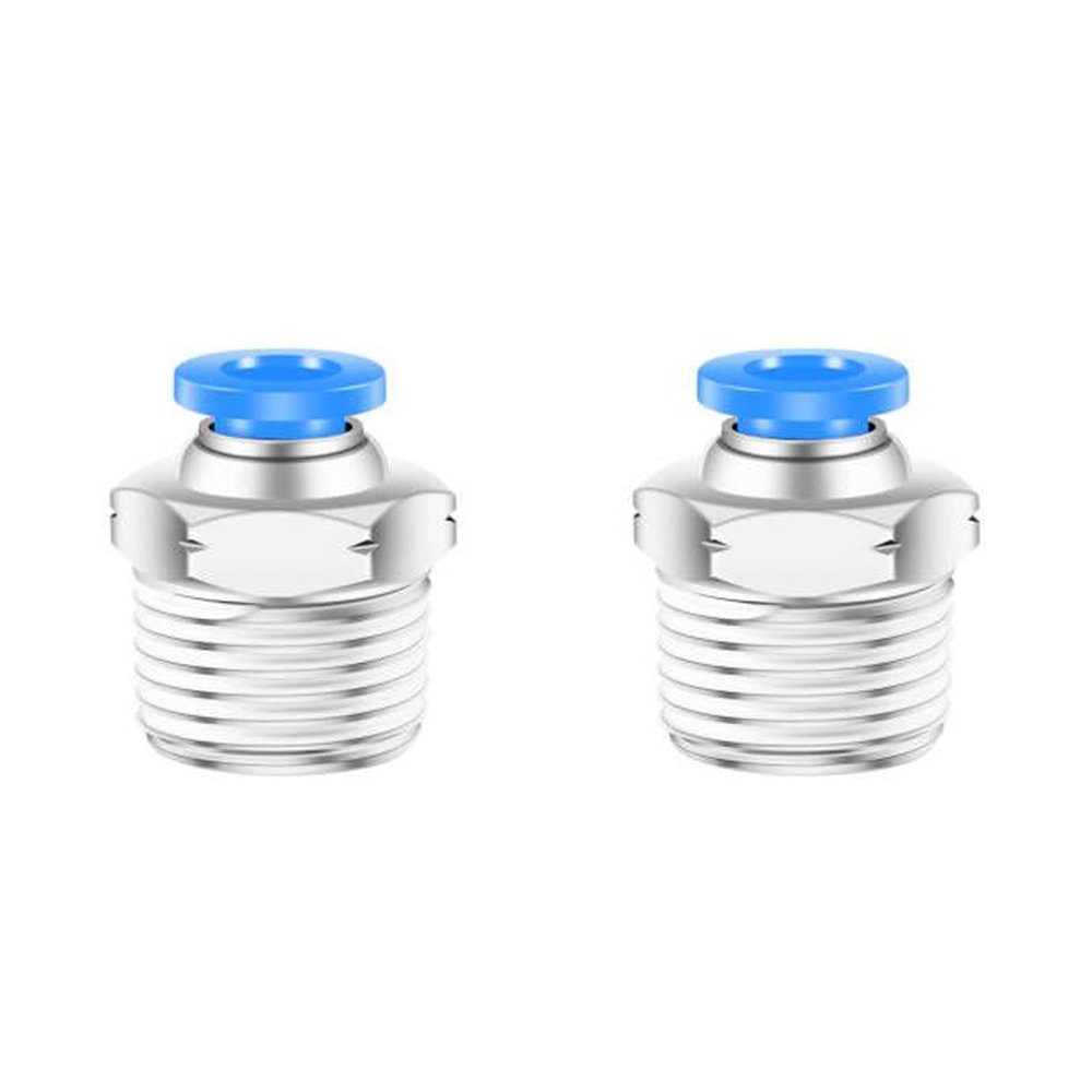 CEKER 12 mm x 3/8 in NPT Male Push-to-Connect Pneumatic Fittings, 2-Pack