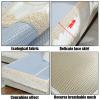 YWQJL L-Shaped Sofa Cover for Dogs, Non-Slip Ice Silk, Blue, 70 x 140 cm / 27 x 55 in view 3